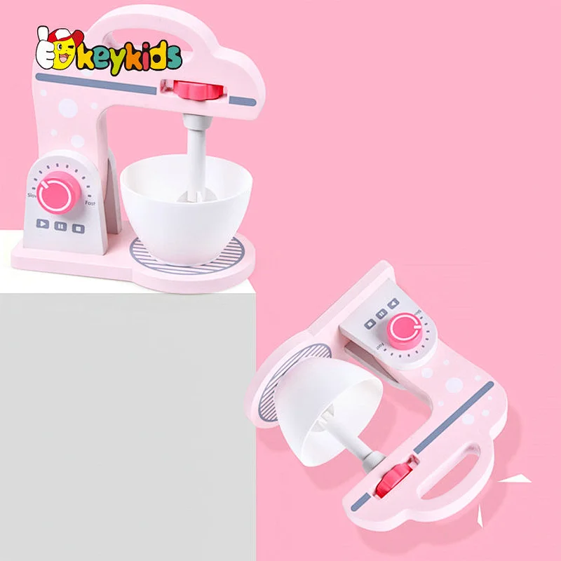 New arrivals simulation play wooden food mixer toy for kids W10D525