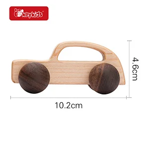Customize Early Educational Rabbit Shaped Wooden Sliding Car Toy For Kids W04A613