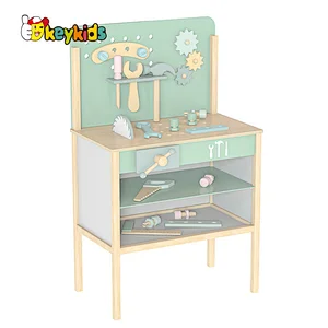 Hot Sale Pretend Play Simulation Workbench Wooden Tool Set Toys For Kids W03D217