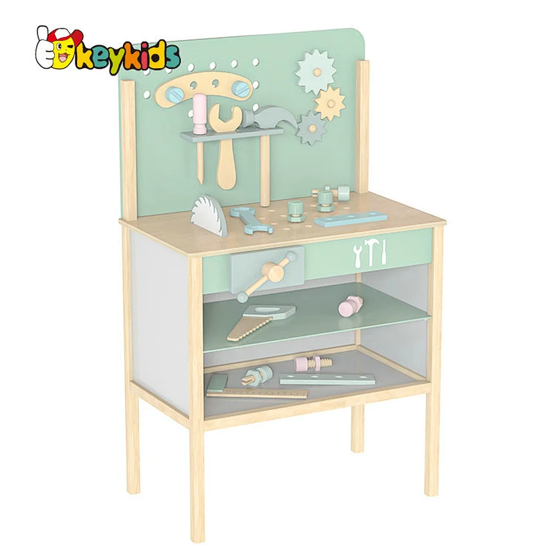 Hot Sale Pretend Play Simulation Workbench Wooden Tool Set Toys For Kids W03D217