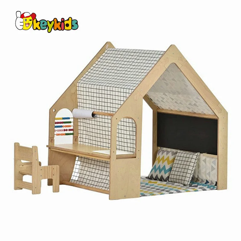 Outdoor large kids washable wooden painting board with water pump W01D253