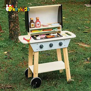 wholesale large play bbq wooden grill toy for children W10D629