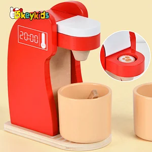 Hot sale children preschool pretend play wooden toy saucepans with cookware W10D533
