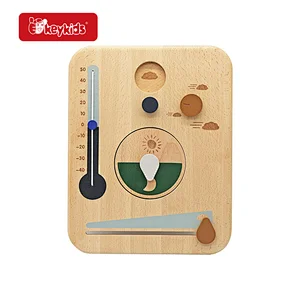 Early Learning Toy Wall-mounted Wooden Weather Calendar Board For Kids W09F035