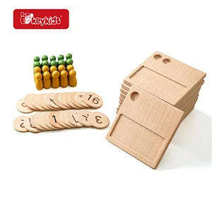 Early Learning Food Grade Teething Silicone Wooden Stacking Blocks For Kids W12D498