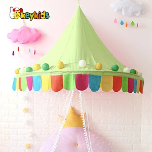 Kidsroom hanging bedding half canopy corner teepee for kids W08L104