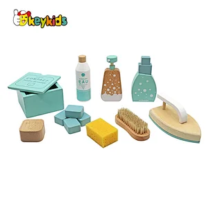 Popular Educational Housekeep Pretend Play Wooden Cleaning Set Toys For Kids W10D656