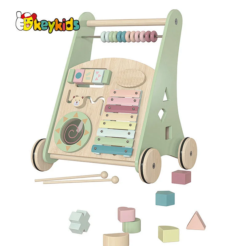 High Quality Educational Wooden Busy Board Activity Walker For Kids W08J0001G