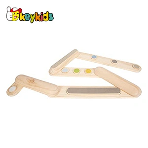 Montessori home obstacle course wood gymnastics balance beam for kids W01F064