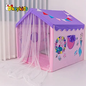 Factory Durable Large Indoor Outdoor Children Kids teepee playhouse with Windows W08L112