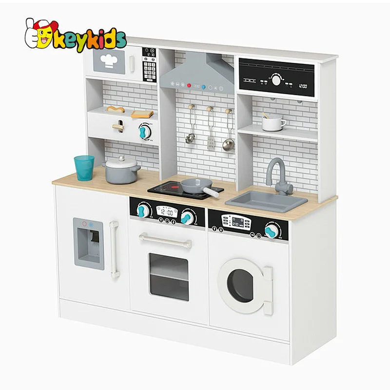 New Released Cooking Pretend Play Wooden Kitchen Set Toy For Kids W10C751