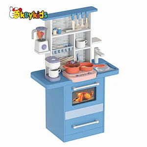 2023 New import toys pretend play wooden kitchen toy set for children W10C808