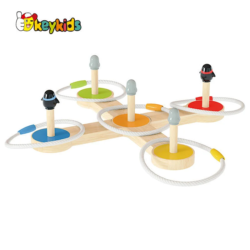 Wholesale Outdoor Throwing Toy Wooden Ring Toss Game For Children W01A477