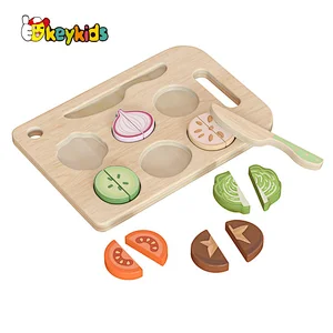 New Design Educational Puzzle Board Wooden Cutting Vegetable Toy For Kids W14A354