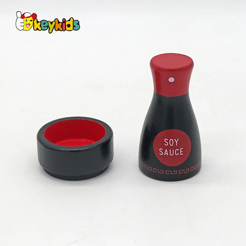 Newest simulation pretend play wooden sushi food toy for children W10D616