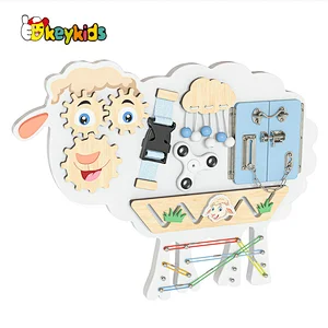 Handmade montessori toddler wooden activity board toys for early learning W12D438