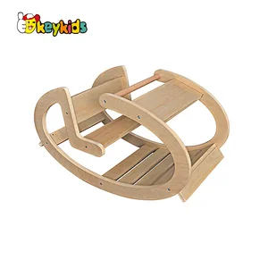 Handmade children natural wood rocker chair for Balance W01F045
