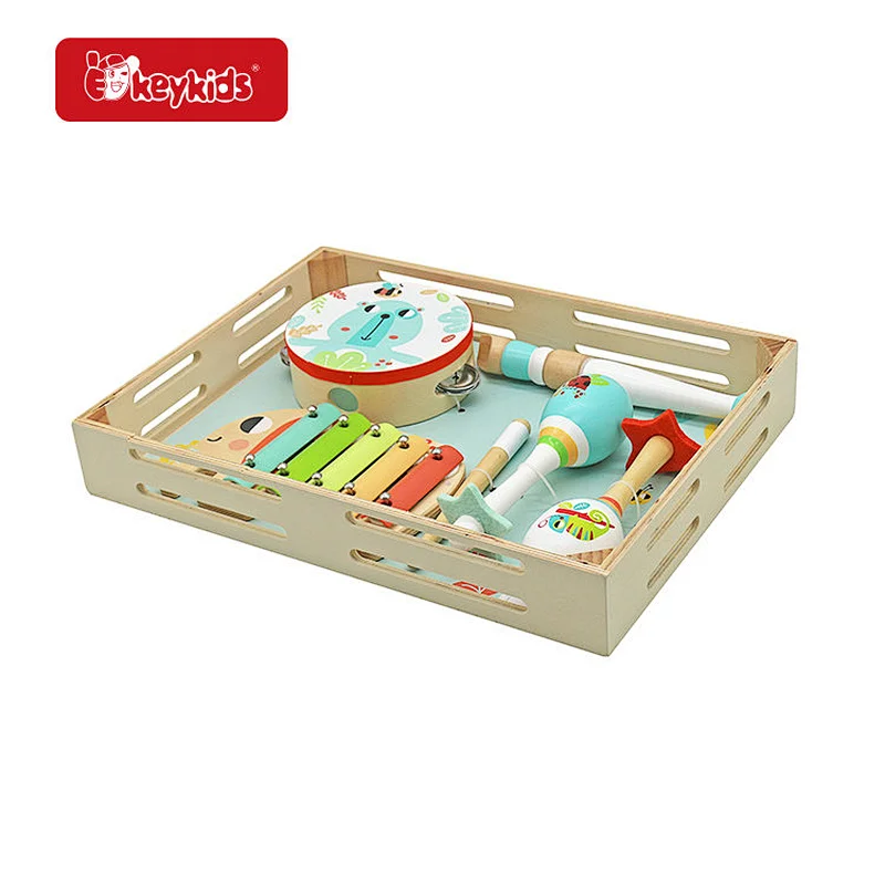 Hot Sale Educational Toy 4 Pcs Wooden Musical Instruments Set For Kids W07A231