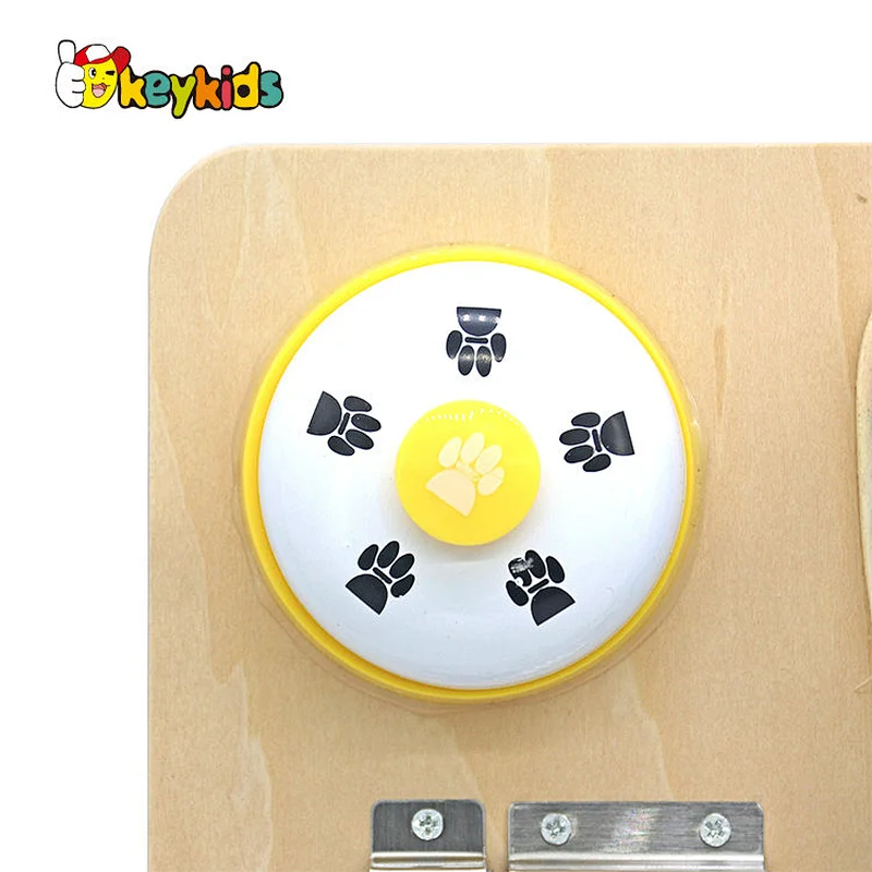 Early learning sensory unlock toys wooden montessori latch boards for children W12D249