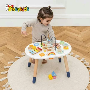 High Quality Multifunction Educational Toy Wooden Activity Table For Kids W12D481