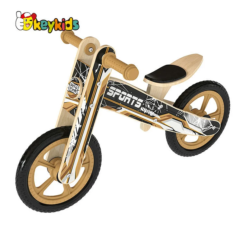 Factory wholesale kids balance training wooden push bike for 2 year old W16C343