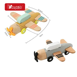 Factory Direct Educational Simulation Mini Wooden Airplane Toy For Kids W04A617