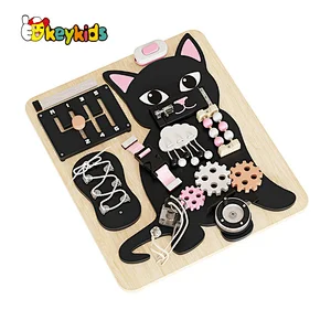 Customize Montessori toys wooden light switch busy board for Kids W12D441