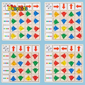 Hot Sale Direction Color Cognition Toy Wooden Arrow Matching Game For Kids W12E184