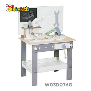New Design Pretend Play Tool Kit Toys Simulation Wooden Tool Bench For Kids W03D076