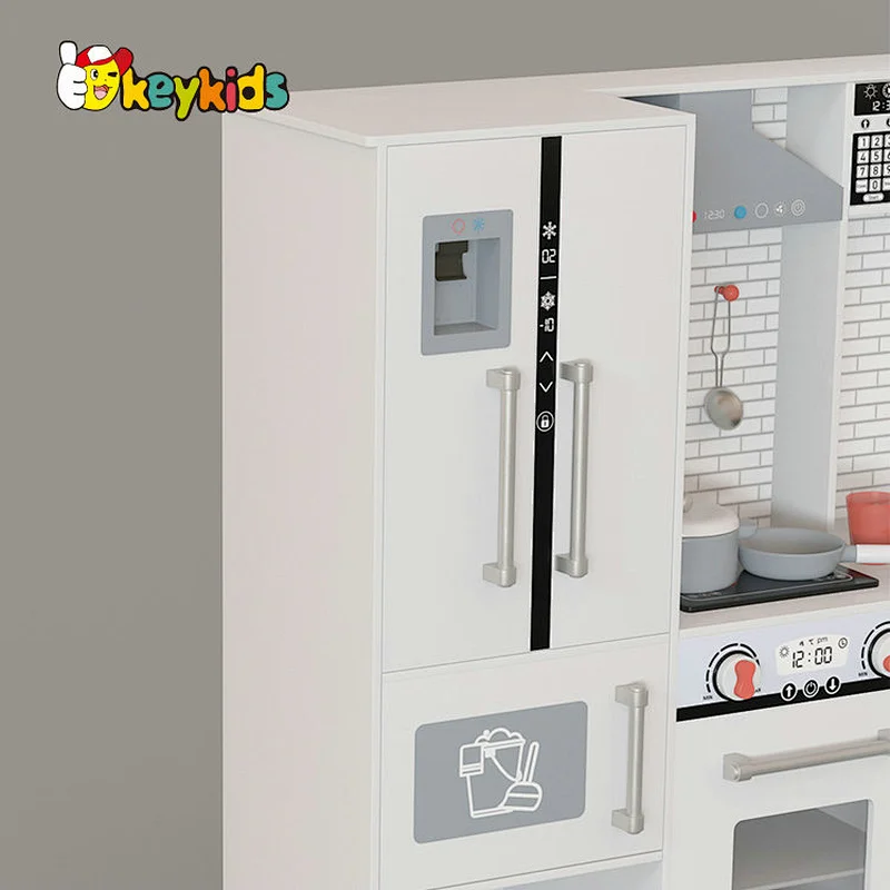 New Arrival Kids Wooden Toys Kitchen Play Set With Vacuum Cleaner W10C753