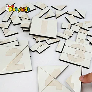 New creative Montessori puzzle Geometric shape number segmentation jigsaw puzzle for kids W12E181