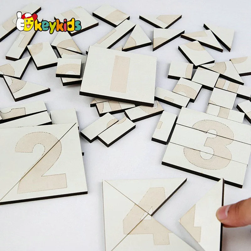 New creative Montessori puzzle Geometric shape number segmentation jigsaw puzzle for kids W12E181