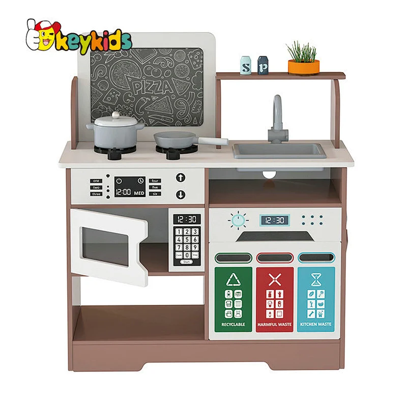 New Released Educational Cooking Game Wooden Kitchen Set Toy For Kids W10C783