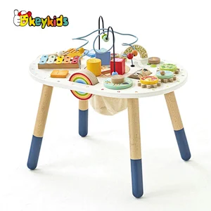High Quality Multifunction Educational Toy Wooden Activity Table For Kids W12D481