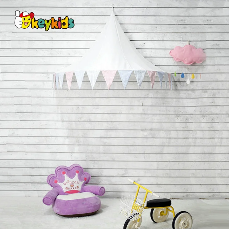 Kidsroom hanging bedding half canopy corner play tent for kids W08L107