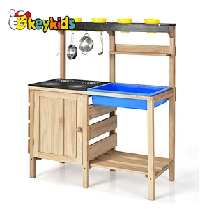 Indoor Outdoor hanging climbing ladder wooden rope swing ladder for children W01F067