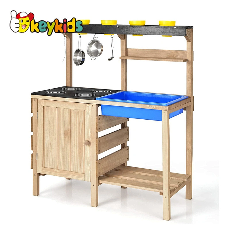 Indoor Outdoor hanging climbing ladder wooden rope swing ladder for children W01F067