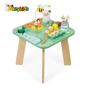 Montessori Sensory Educational Toy Wooden Activity Learning Table For Kids W12D482