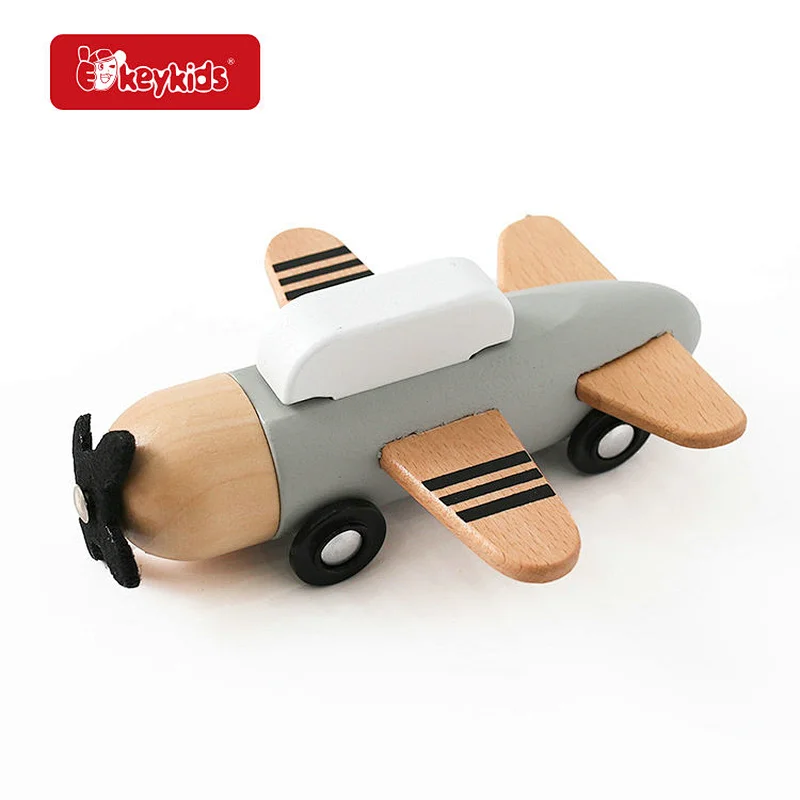 Factory Direct Educational Simulation Mini Wooden Airplane Toy For Kids W04A617