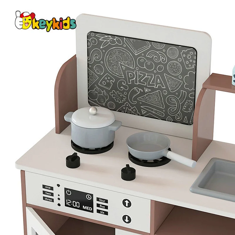 New Released Educational Cooking Game Wooden Kitchen Set Toy For Kids W10C783