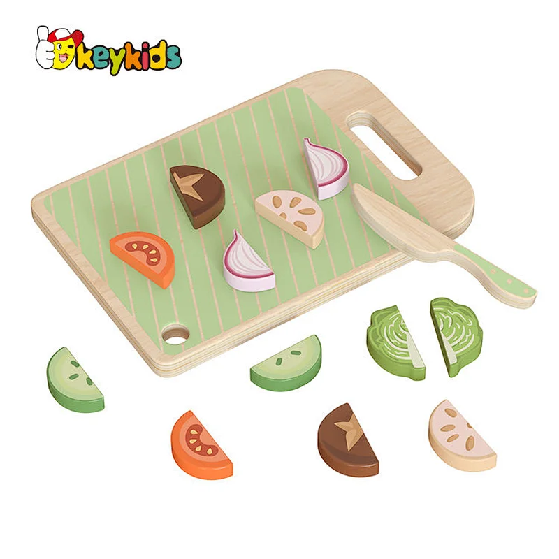 New Design Educational Puzzle Board Wooden Cutting Vegetable Toy For Kids W14A354