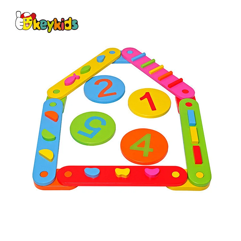 Kids Sensory Integration Educational Toy Colorful Wooden Balance Beam Set W01D185