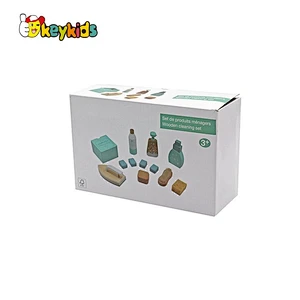 Popular Educational Housekeep Pretend Play Wooden Cleaning Set Toys For Kids W10D656