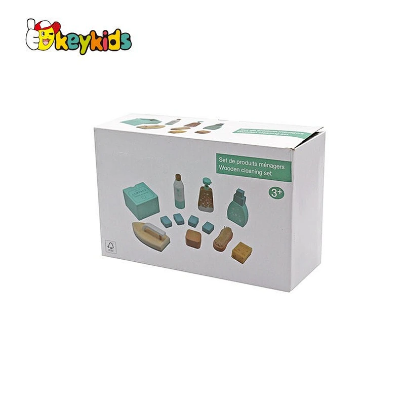 Popular Educational Housekeep Pretend Play Wooden Cleaning Set Toys For Kids W10D656