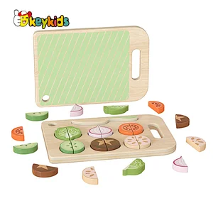 New Design Educational Puzzle Board Wooden Cutting Vegetable Toy For Kids W14A354