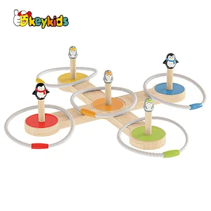 Wholesale Outdoor Throwing Toy Wooden Ring Toss Game For Children W01A477