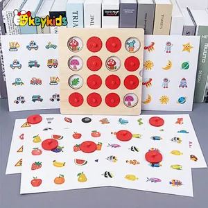 Customize educational play wooden memory game toys for kids W12E180