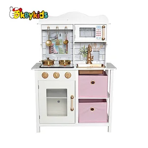 Simulation Role Playing Game Wooden Play Kitchen Set For Children W10C698B