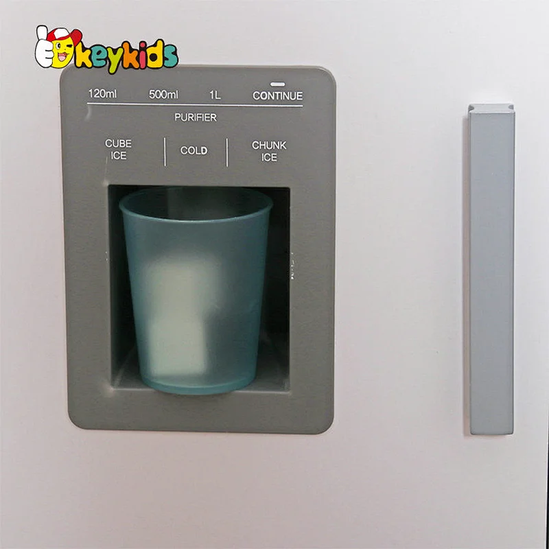 2023 New Upgrade stove kids wooden electronic kitchen toy with realistic washing machine W10C513F