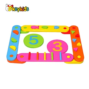 Kids Sensory Integration Educational Toy Colorful Wooden Balance Beam Set W01D185